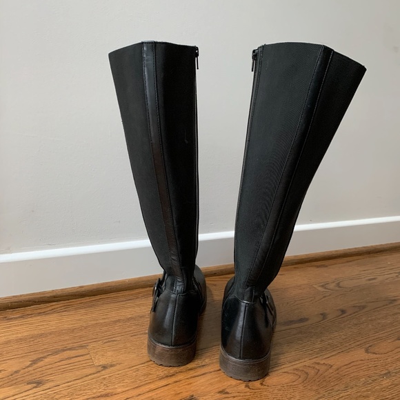 Kenneth Cole New York Black Leather Riding Boot - Picture 8 of 16